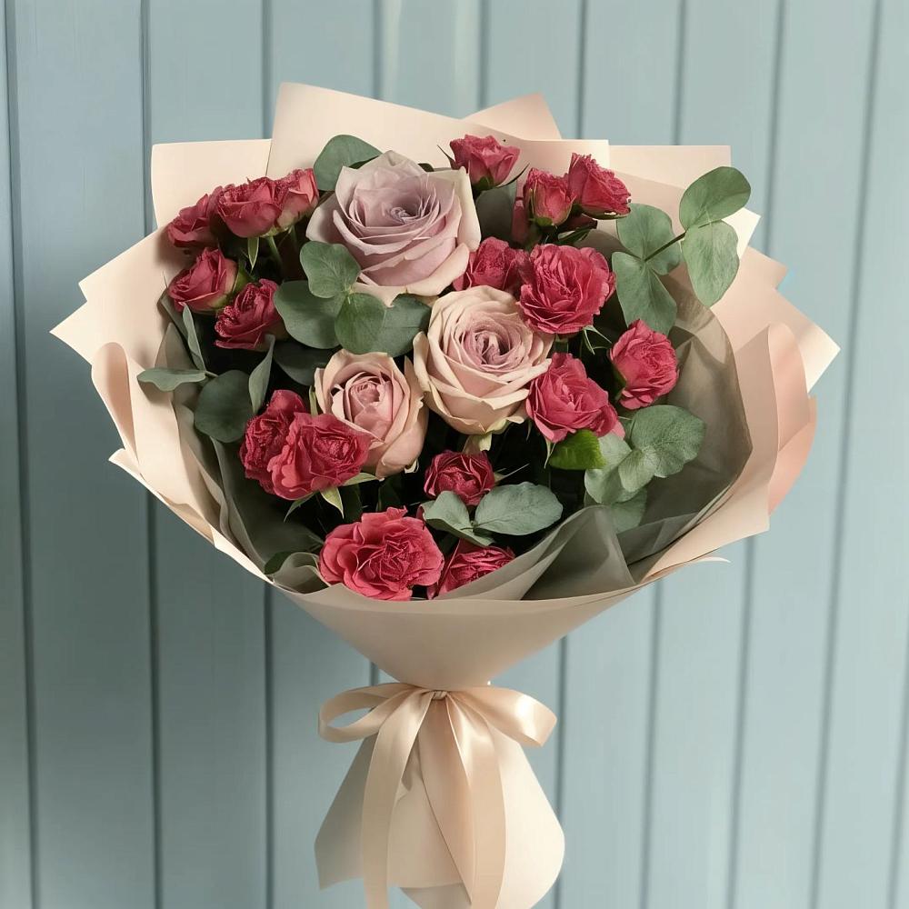 Букет цветов из: Гвоздики и Розы в Новом Удмуртской республики