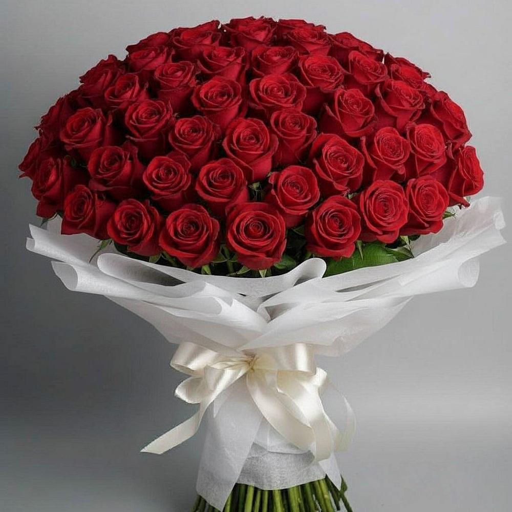 Букет 101 Красная роза Блэк Мэджик в Новом Удмуртской республики