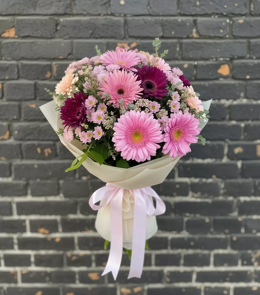 Букет цветов из: Герберы и Хризантемы в Новом Удмуртской республики