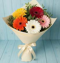 Букет цветов из:  Герберы #REPLACE_PRED# Новом Удмуртской республики