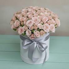 Цветочная композиция из Розы в шляпной коробке #REPLACE_PRED# Новом Удмуртской республики