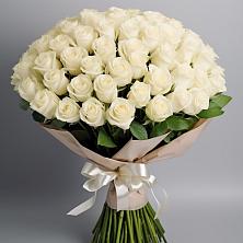Букет 101 беля роза Белоснежка в Новом Удмуртской республики