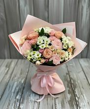 Букет цветов из:  Гвоздики, Розы и Хризантемы #REPLACE_PRED# Новом Удмуртской республики