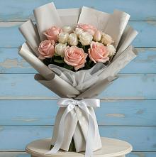 Букет цветов из:  Розы #REPLACE_PRED# Новом Удмуртской республики