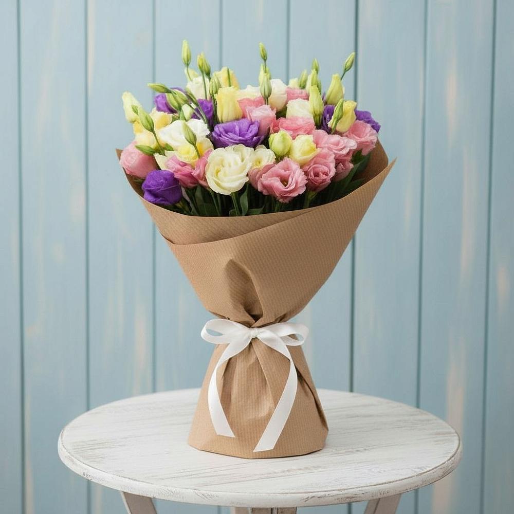 Букет цветов из: Лизиантусы в Новом Удмуртской республики