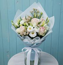 Букет цветов из:  Розы и Лизиантусы #REPLACE_PRED# Новом Удмуртской республики