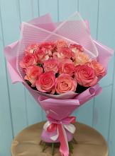 Букет 15 Розовых роз Равель #REPLACE_PRED# Новом Удмуртской республики