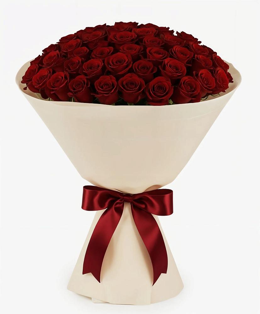 Букет 101 Бордовая роза Блэк Бакарра в Новом Удмуртской республики