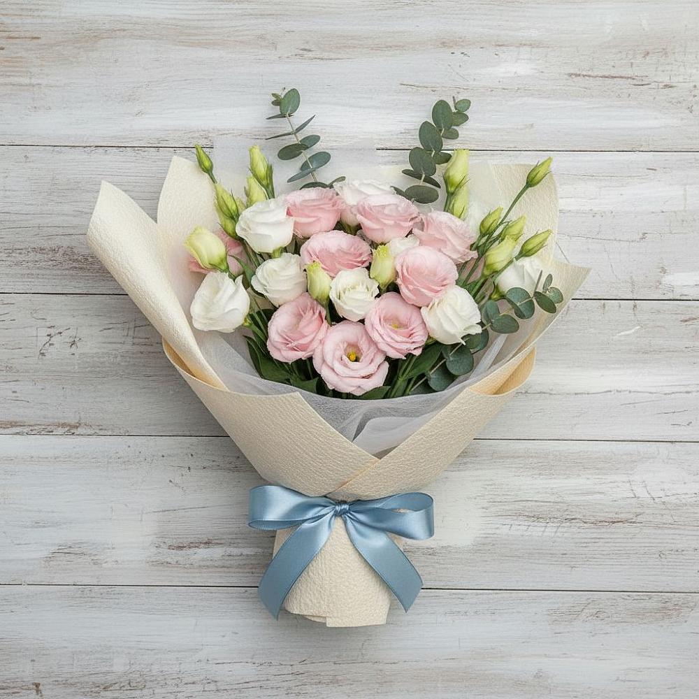 Букет цветов из: Лизиантусы в Новом Удмуртской республики